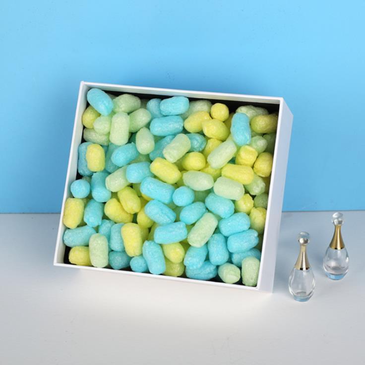 Eco Friendly Colorful Filler Packing Peanuts Foam For Packing Water-soluble Starch Foam