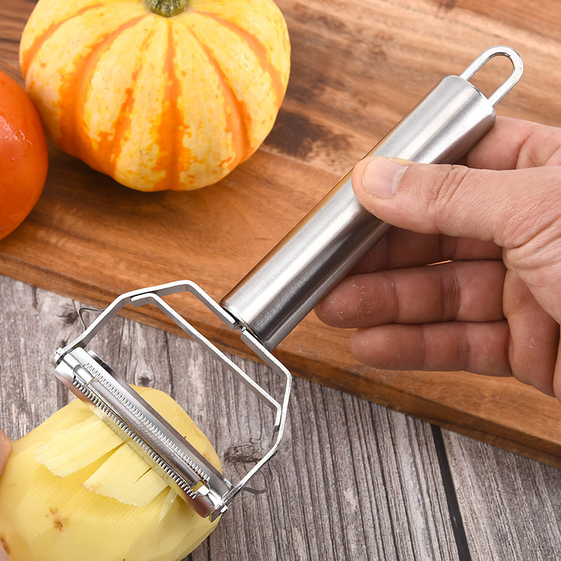 Kitchen Paring Knife Stainless Steel Melon And Fruit Peeler Multi-functional Potato Slicer Fruit Scraper