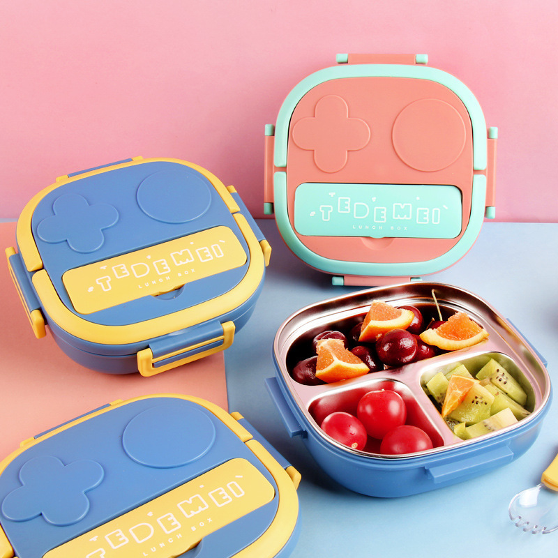 Premium Cute Lunch Box Kids School Eco Friendly Omie Insulated Lunch Boxes Bento 304 Stainless Steel For Adults And Children