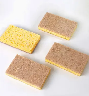 Eco Friendly Clean Cellulose Sponge Biodegradable Kitchen Dish Washing Sponge Pad