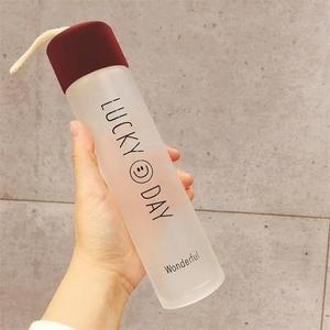 Hot Sale 360ml Colorful Drinking Bottles With Lid Handle Portable Frosted Matte Drinking Water Glass Bottle Price