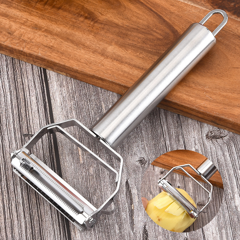 Kitchen Paring Knife Stainless Steel Melon And Fruit Peeler Multi-functional Potato Slicer Fruit Scraper