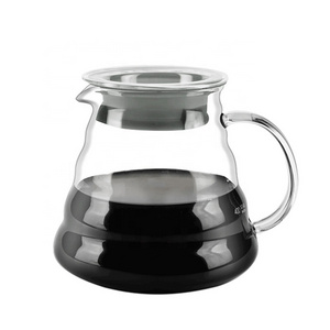 V60 Clear Cloud Range Coffee Server 360ml High Borosilicate Glass Pour Over Coffee Server Pot