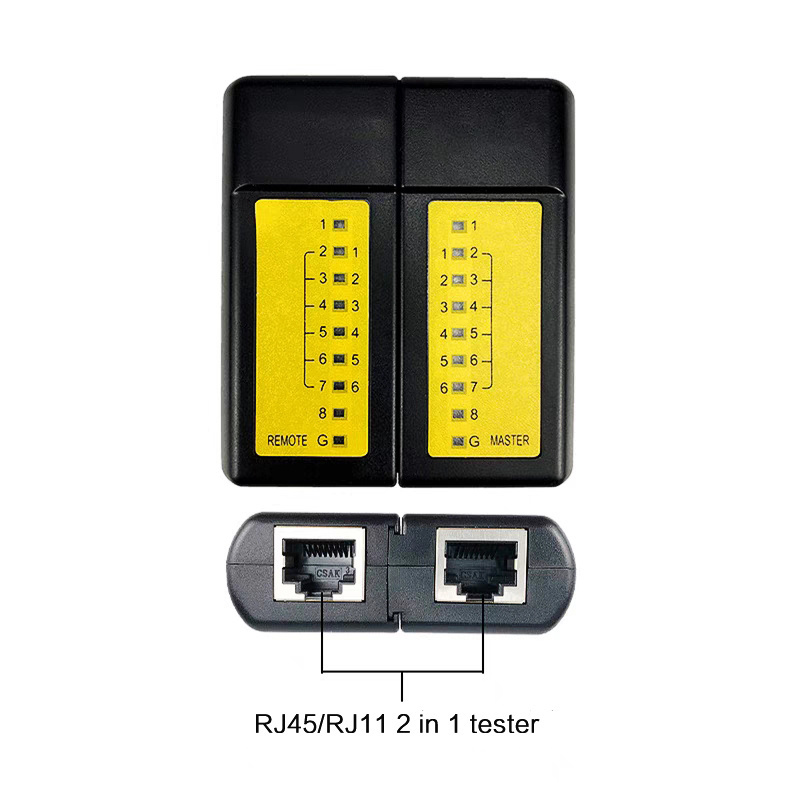 6088K EZ Network Crimper Strips RJ45 Rj12 RJ11 Crimp With network cable tester Rj45 Network EZ Tool Kit