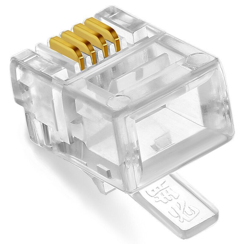 RJ11 RJ12 6P4C 6P6C 3 Ports Telephone Line Splitter Connectors 6P4C male modular plug rj11 connector