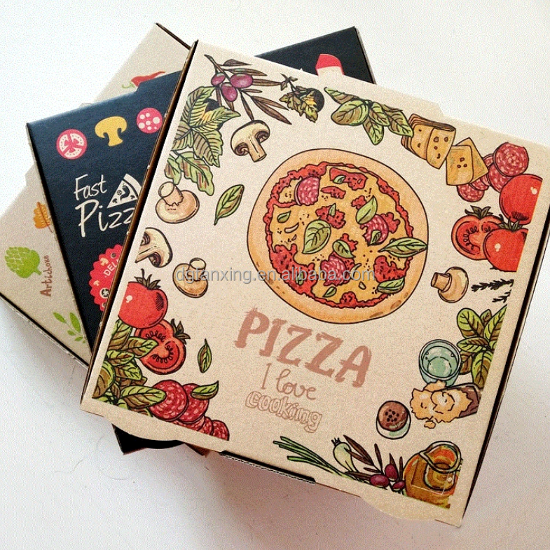 Custom Print Pizza Packing Box 12 Inch Pizza Box Cardboard Box Pizza