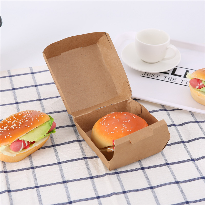 Wholesale Custom Fast Food Packaging Gourmet Burger Box With Logo Burger Box Take Away