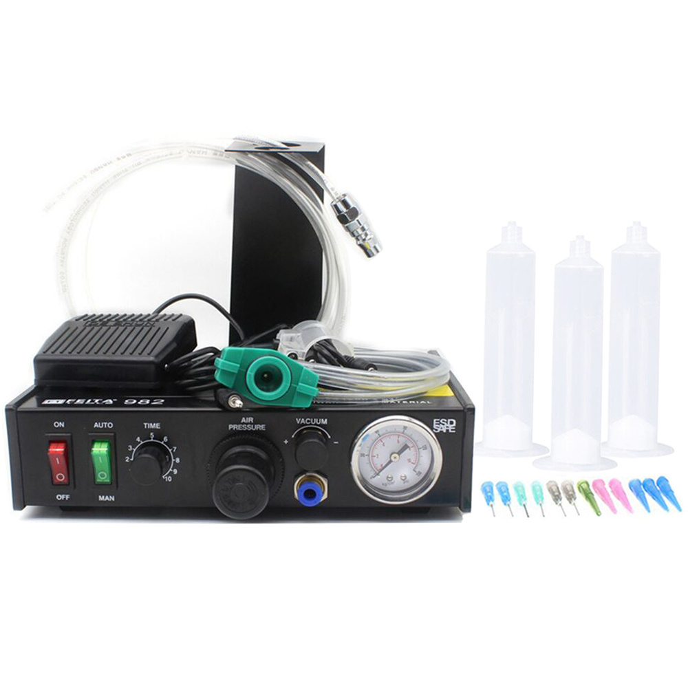 FT 982 Semi Automatic Glue Dispenser machine Solder Paste Liquid Dispensing Machine,solder paste dispenser