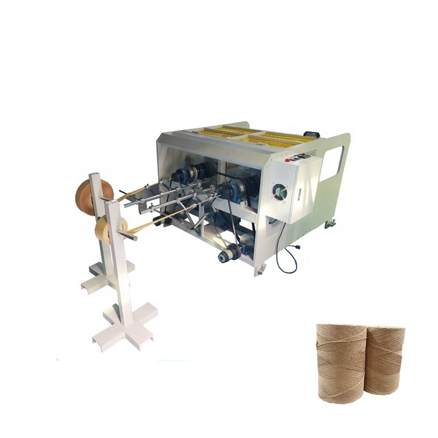 Factory directly sell twisted kraft paper rope making machine for paper bag