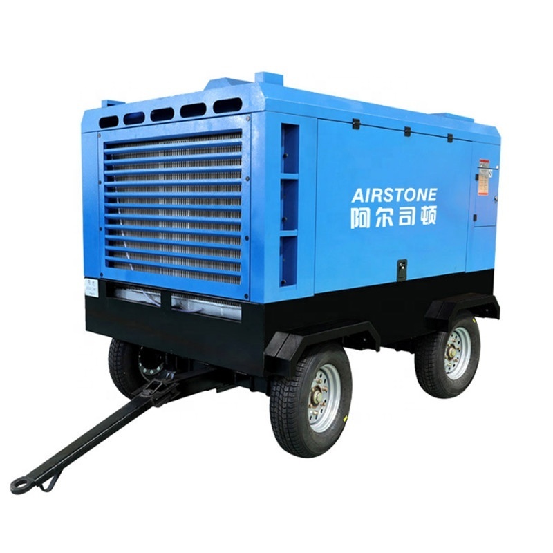 Airstone 350 cfm 10m3/min compressor de ar movel diesel air compressor for sand blasting