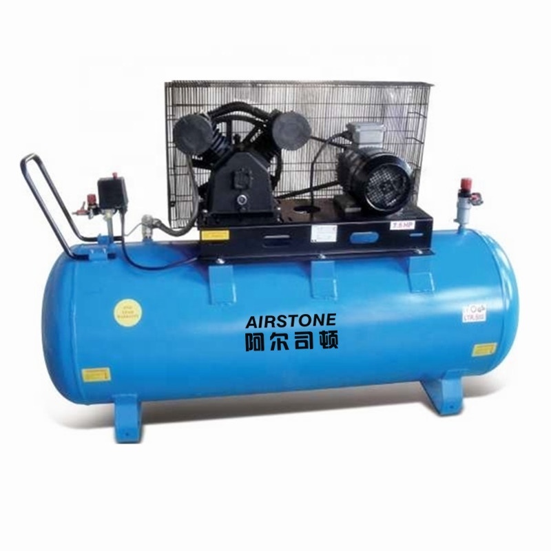 Low energy consumption double cylinder 4kw 5.5hp 600L/min piston type air compressor