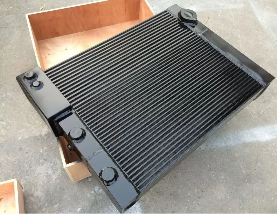 Factory Price Aluminum Finned Screw Air Compressor Oil Cooler 39892492 Radiator Oil Cooler