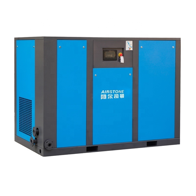 China manufacturer smart control fixed speed variable speed 160kw 200hp water cooler rotary screw air compressor