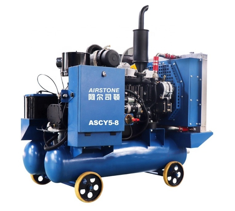 Airstone 350 cfm 10m3/min compressor de ar movel diesel air compressor for sand blasting