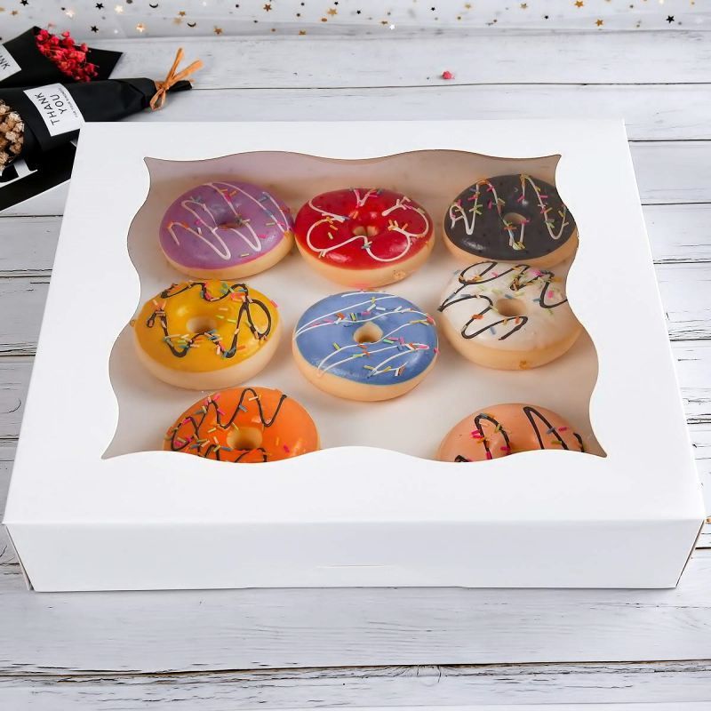 Bakery Sushi Cake Mochi Paper Packaging Box With Win Takeaway Food Paper Box With Lids Cartridge Paper Box