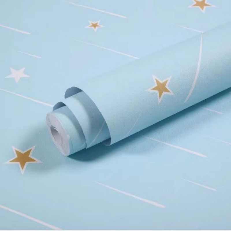 Two-Color Symphony Film Flower Tondo Flower Compostable Transparent Matte Light Blue Personalized Wrapping Paper