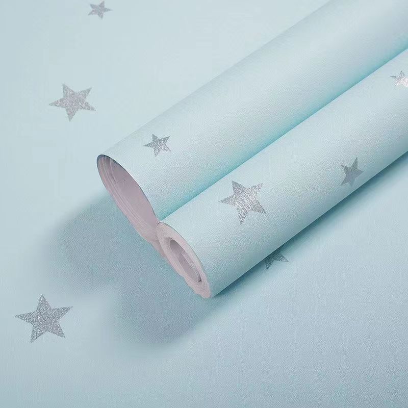 Two-Color Symphony Film Flower Tondo Flower Compostable Transparent Matte Light Blue Personalized Wrapping Paper