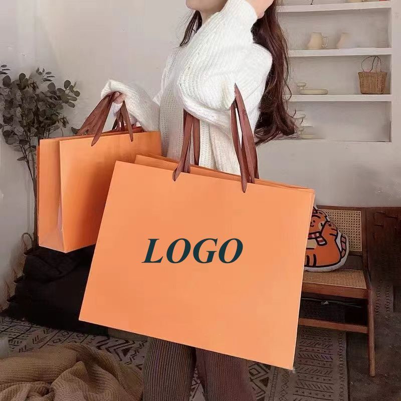 Tea Feed Without Leave Envelope Kraft Washable Ribbon Handle Shopping Bag Kraft Paper Paper Bag