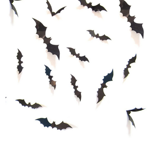 Halloween Party Supplies PVC Scary Bats Decal Wall Sticker Halloween  Home Window Decoration Stickers