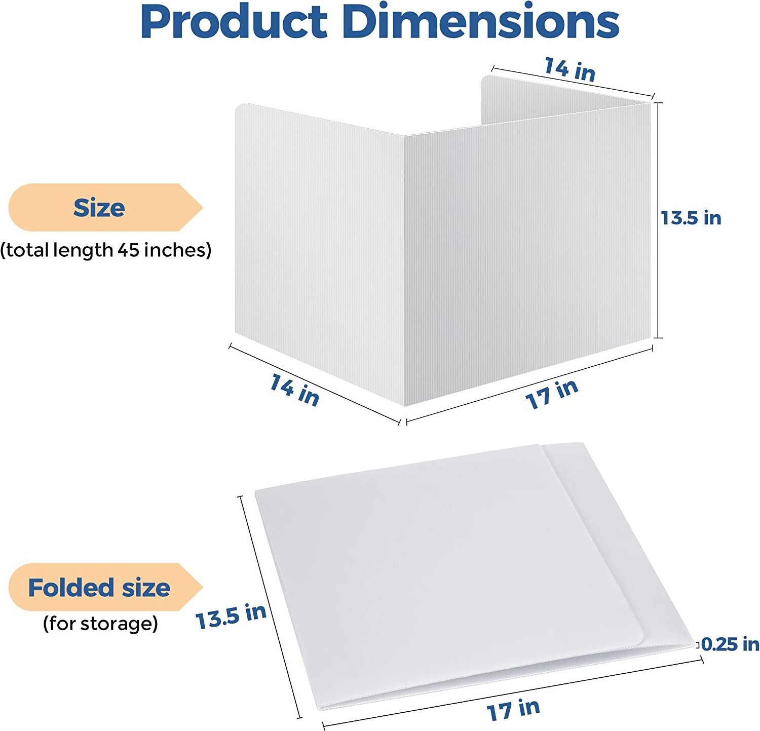 Custom Classroom Privacy Shields for Student Desks - Easy to Clean Plastic Sneeze Guard Folder Desk Divider Study Carrel