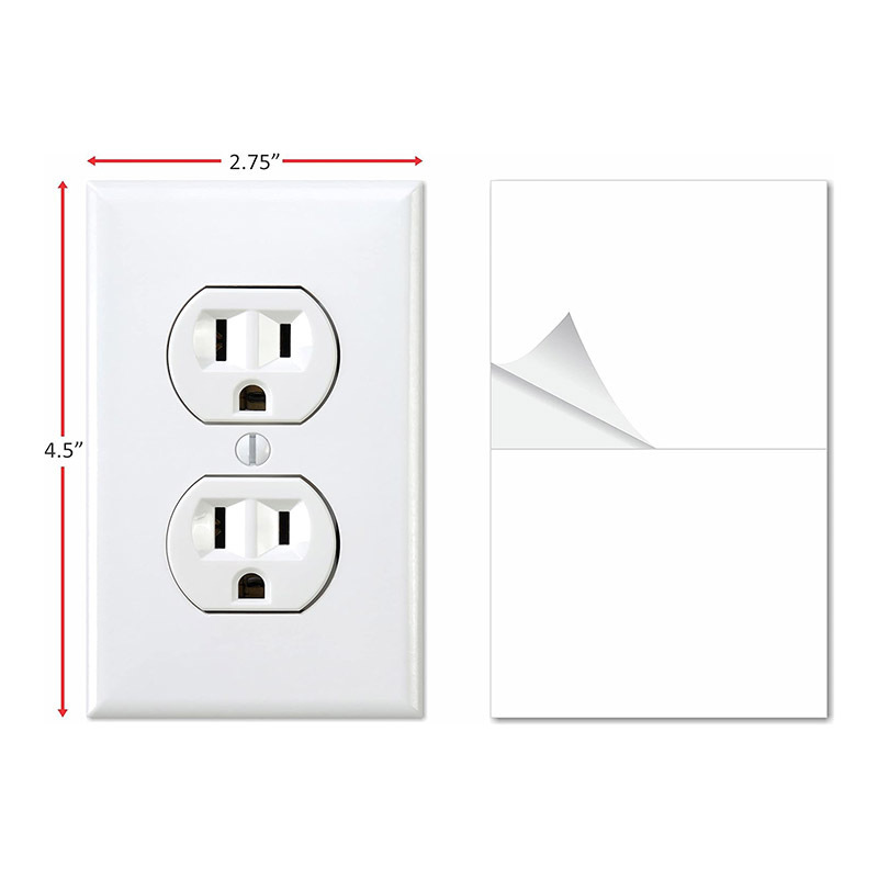 Custom Pretend Electrical Outlet Sticker Hilariously Funny Joke Power Outlet Decals for Office Prank