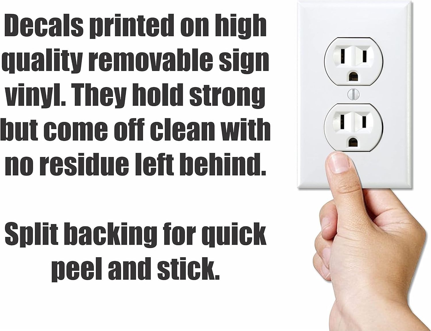 Custom Pretend Electrical Outlet Sticker Hilariously Funny Joke Power Outlet Decals for Office Prank