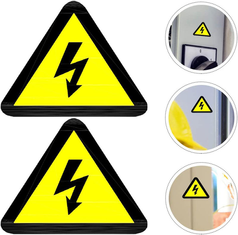 High Voltage Shock Fire Extinguisher lnstruction Caution Safety Vinyl Suffocation Warning Label Set Custom Die Cut Sticker