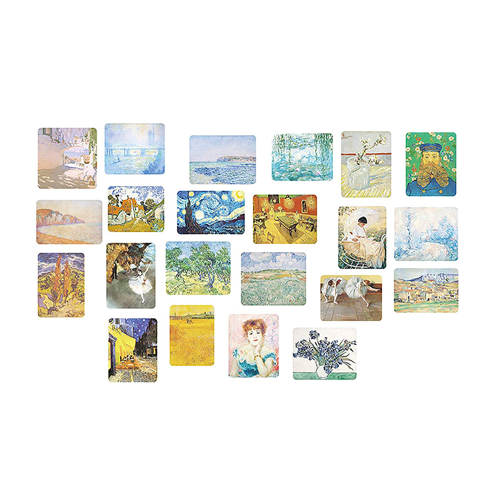 Middle Size Art Theme Scrapbook Washi Stickers for Scrapbooking Diary Decoration Arts Famous Painting Stickers, Van Gogh Works