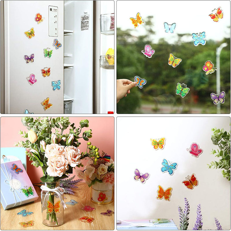 Winter Window Gel Clings Decals Stickers For Kids Toddlers And Adults Home Airplane Classroom Party Supplies Decorations