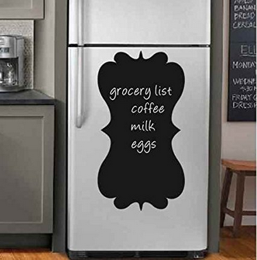 Chalkboard Vinyl Wall Decal Refrigerator Sticker Grocery List Kitchen Menu Chalk Board