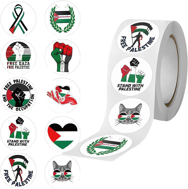 Free Palestine Sticker Label For Notebook Door Laptop Diy Luggage Car Custom Die Cut Stickers