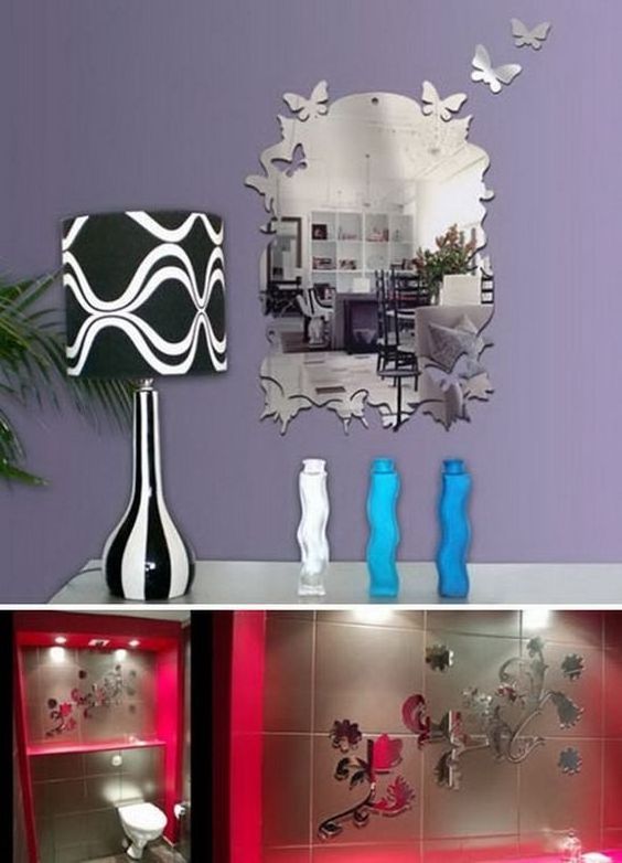 Self Adhesive Removable Acrylic Mirror Sticker for Wall Decor