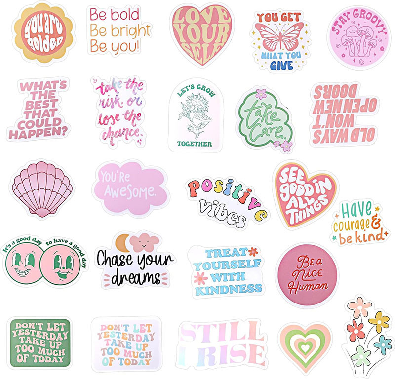 Motivational Encouraging Positive Affirmations Positive Quotes Singer And Famous Quote Stickers For Journaling