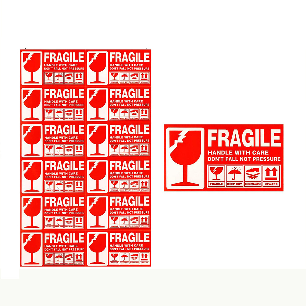 Fragile Handle with Care Warning Stickers for Shipping and Packing Custom Notice Parking Violation Stickers Tow Stickers Parking