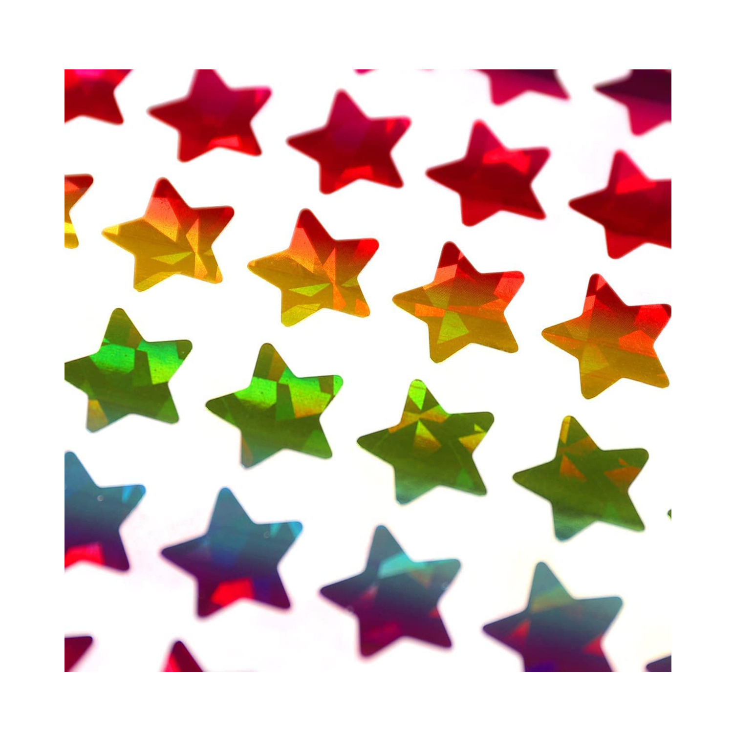 Holographic Rainbow Star Stickers for Kids Reward Behavior Chart Student Planner and School Classroom Teacher Supplies