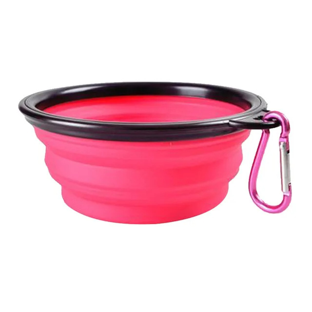 Collapsible Silicone Dog Food Water Outdoor Camping Travel Portable Folding Pet Supplies Bowl