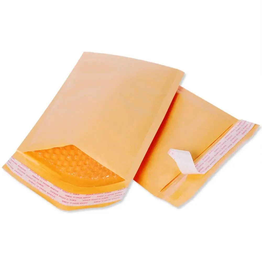 Kraft paper Bubble  Shockproof Foam Bag Ecommerce Express Bag Yellow Envelope poly Bag