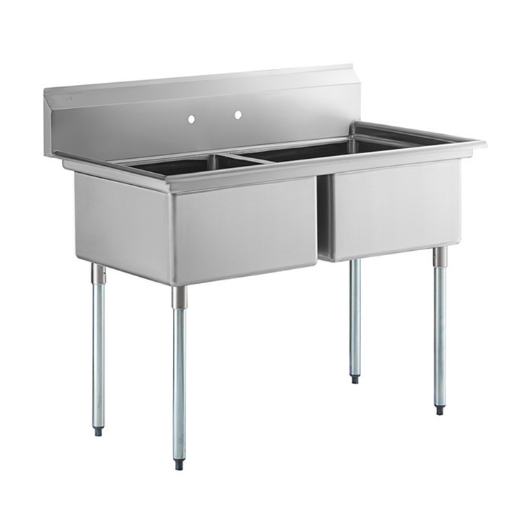 304 / 201 Stainless steel kitchen sink Customizable commercial kitchen sink table for hotel restaurant coffee bar