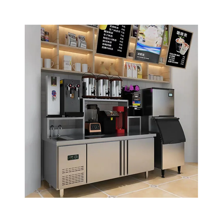 Professional All Set bubble tea equipment and design Milk Tea  Bar Counter for bubble tea shop/restaurant/station