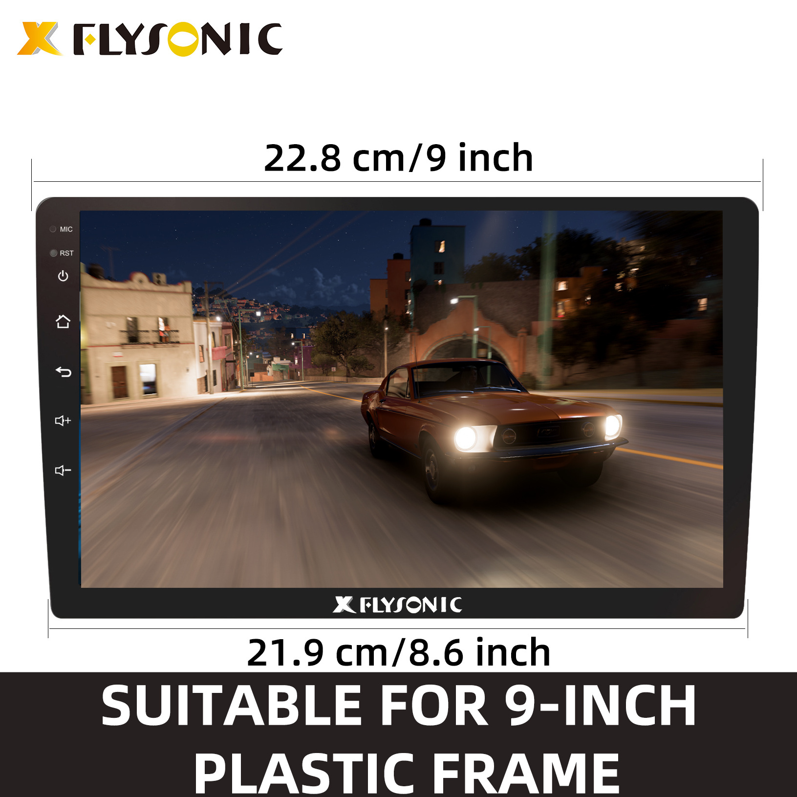 Flysonic Stereo Dvd Player 4+64G Supplier For With Gps And Rear View Camera 24 Volt Android Double Din Radio Car Radio