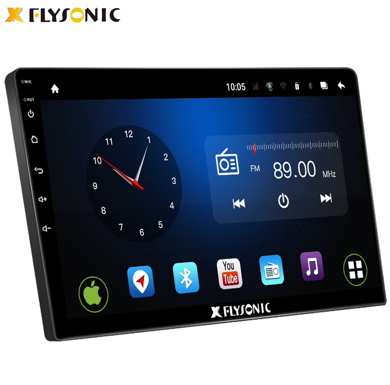 Flysonic Stereo Dvd Player 4+64G Supplier For With Gps And Rear View Camera 24 Volt Android Double Din Radio Car Radio