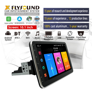 Flysonic Universal 10 inch 1 Din Touch Screen Built-in Gps Wifi Mirror Link Navigation Android Car Dvd Player