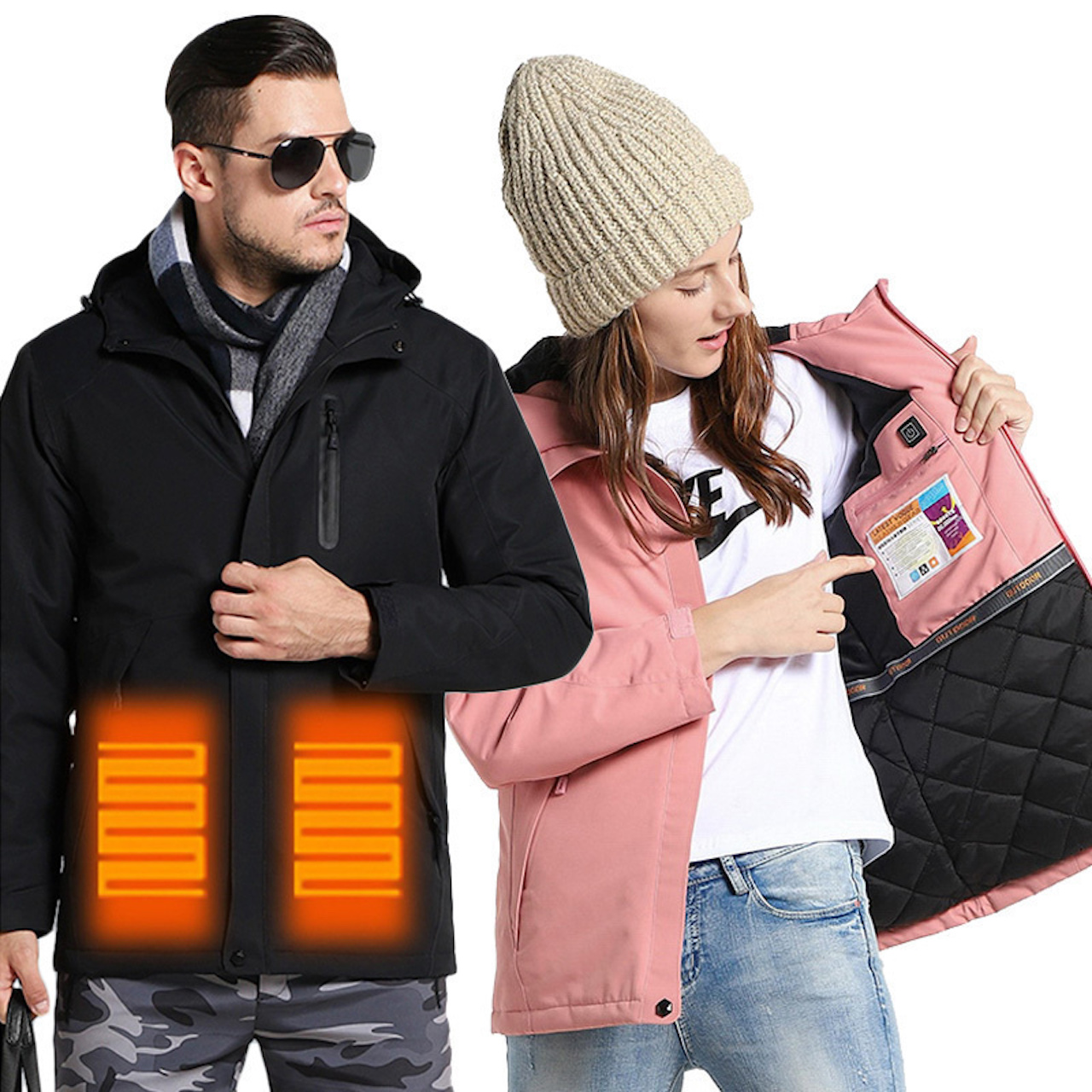 Electric Heating Coat Clothes Powerbank Winter Outerwear Apparel Clothing Usb 5V Heated Jacket For Men And Women