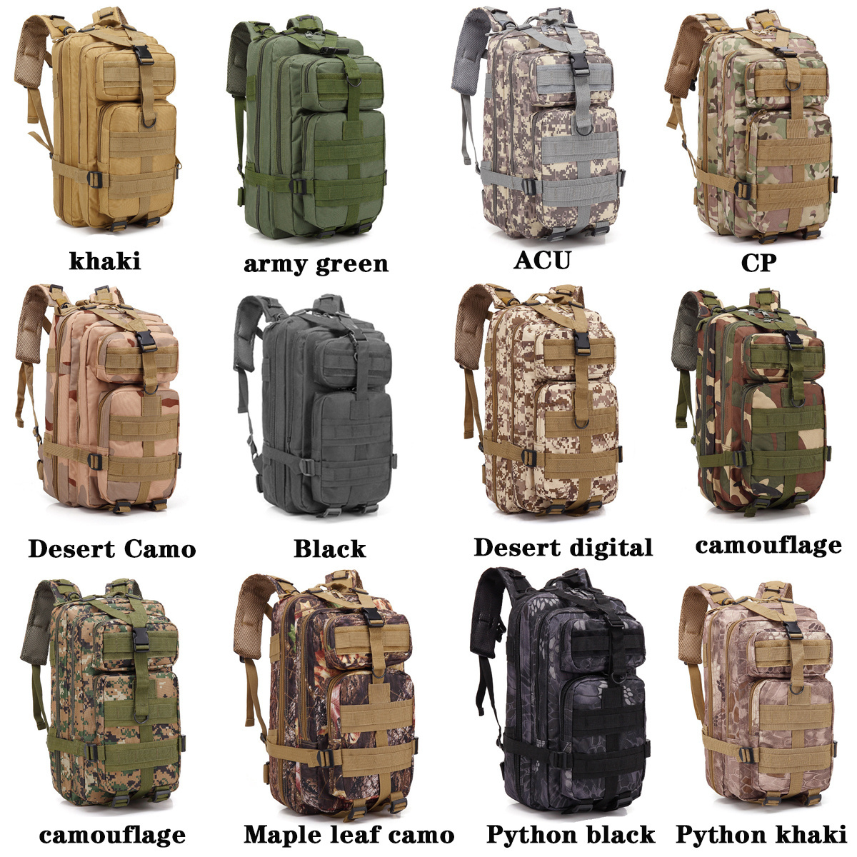 gym backpack Wholesale 25L Waterproof Digital Camouflage Laptop Camping Hiking Tactical Bag Backpack