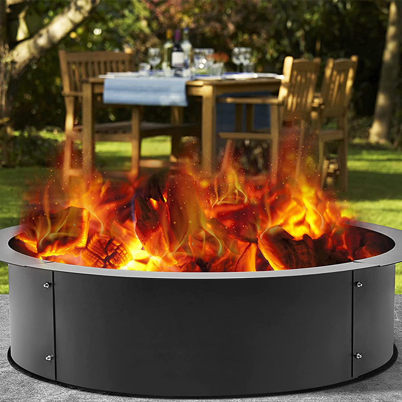 36 inch Fire Outdoor Pits Liner Portable Camping Fire Wood Burning Heater Metal Fire Pit Ring with OEM Design