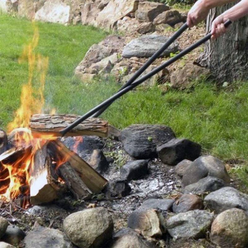 Indoor/Outdoor Safely Moves Firewood for wood burning metal fire pits accessories Gripping Grabber Tool