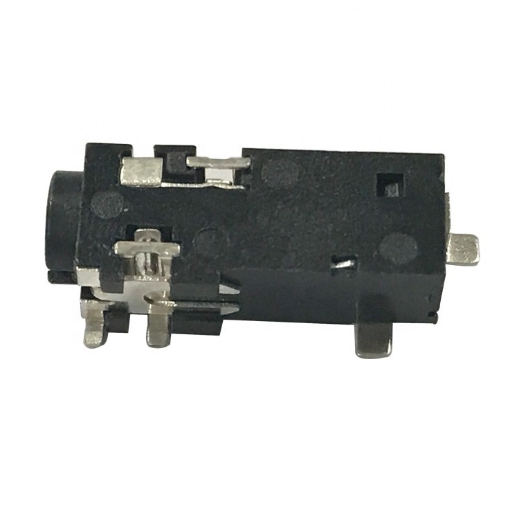 SMT female 3.5mm 4 pole jack audio /earphone socket 3.5 pcb mount