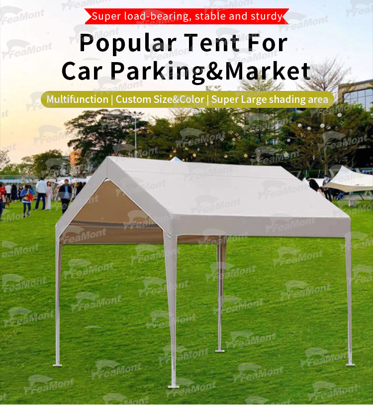 FEAMONT Sale modern portable garages canopy designs carports tent for car parking easy use metal steel sun shade carport