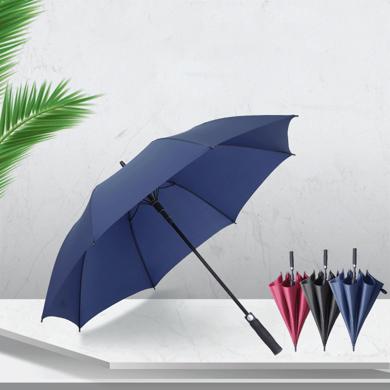 FEAMONT OEM Novelty Straight Golf Umbrella Waterproof and Sunshade Double Layer Fabric for Beach Promotion for Adults