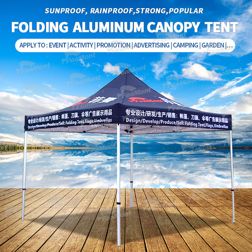 FEAMONT Custom 10x10 Portable Pop up Tent Canopy Waterproof Folding Party Canopy for Outdoor Events Frame Style